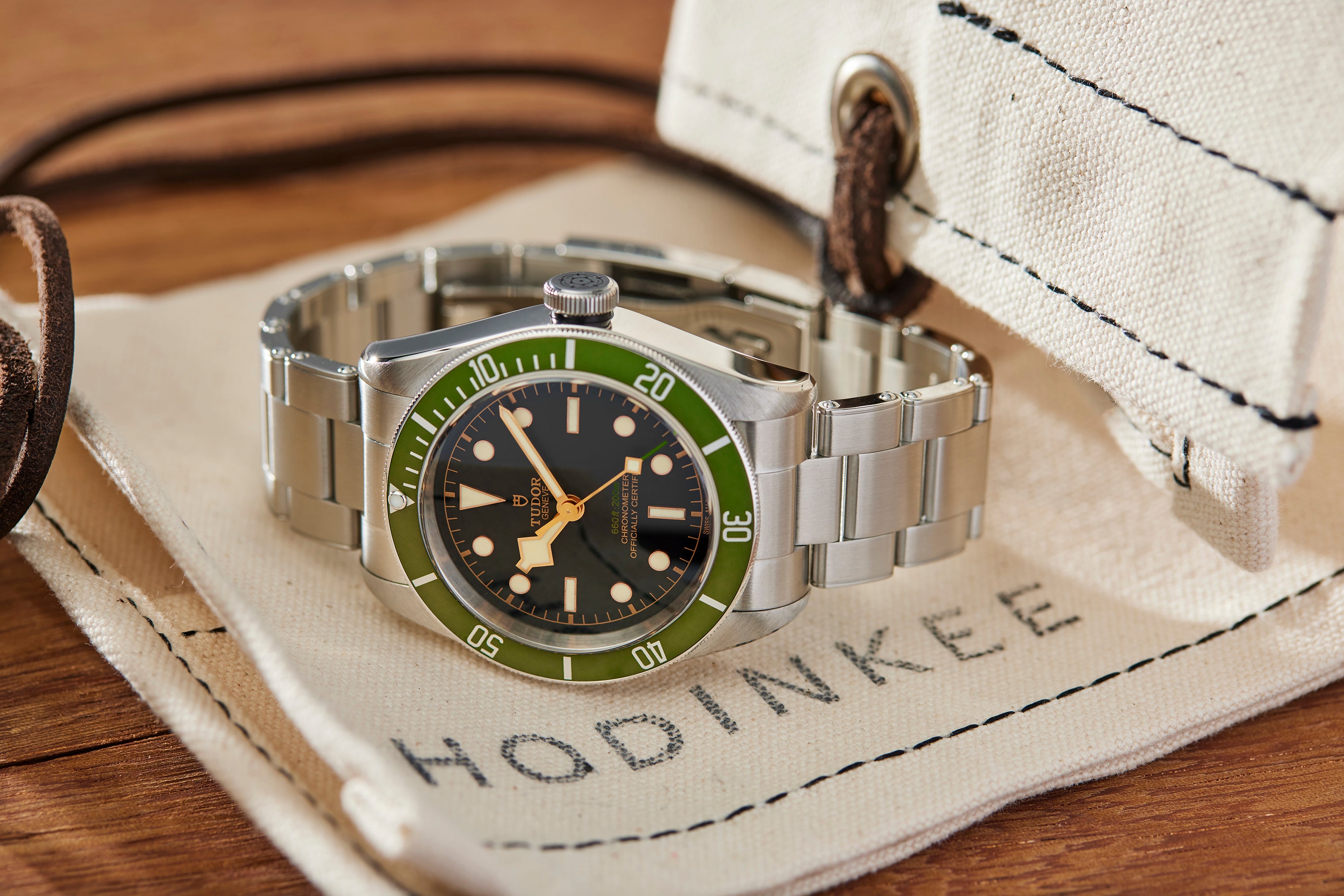 Gold Tudor Black Bay Green Bezel TUDOR Black Bay 58 18K Watches Of