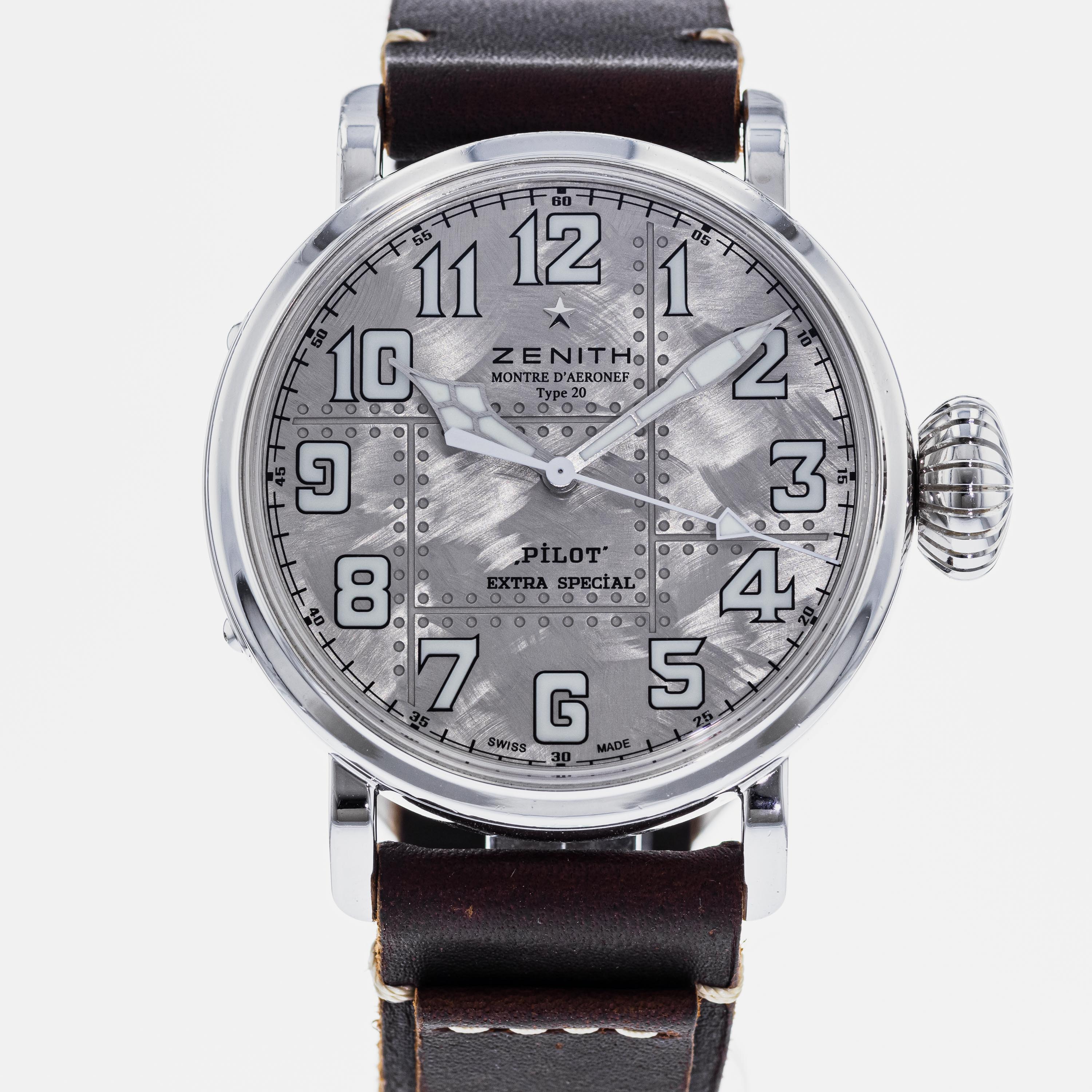 Zenith Pilot Montre d Aeronef Type 20 Extra Special Silver Limited HODINKEE Shop