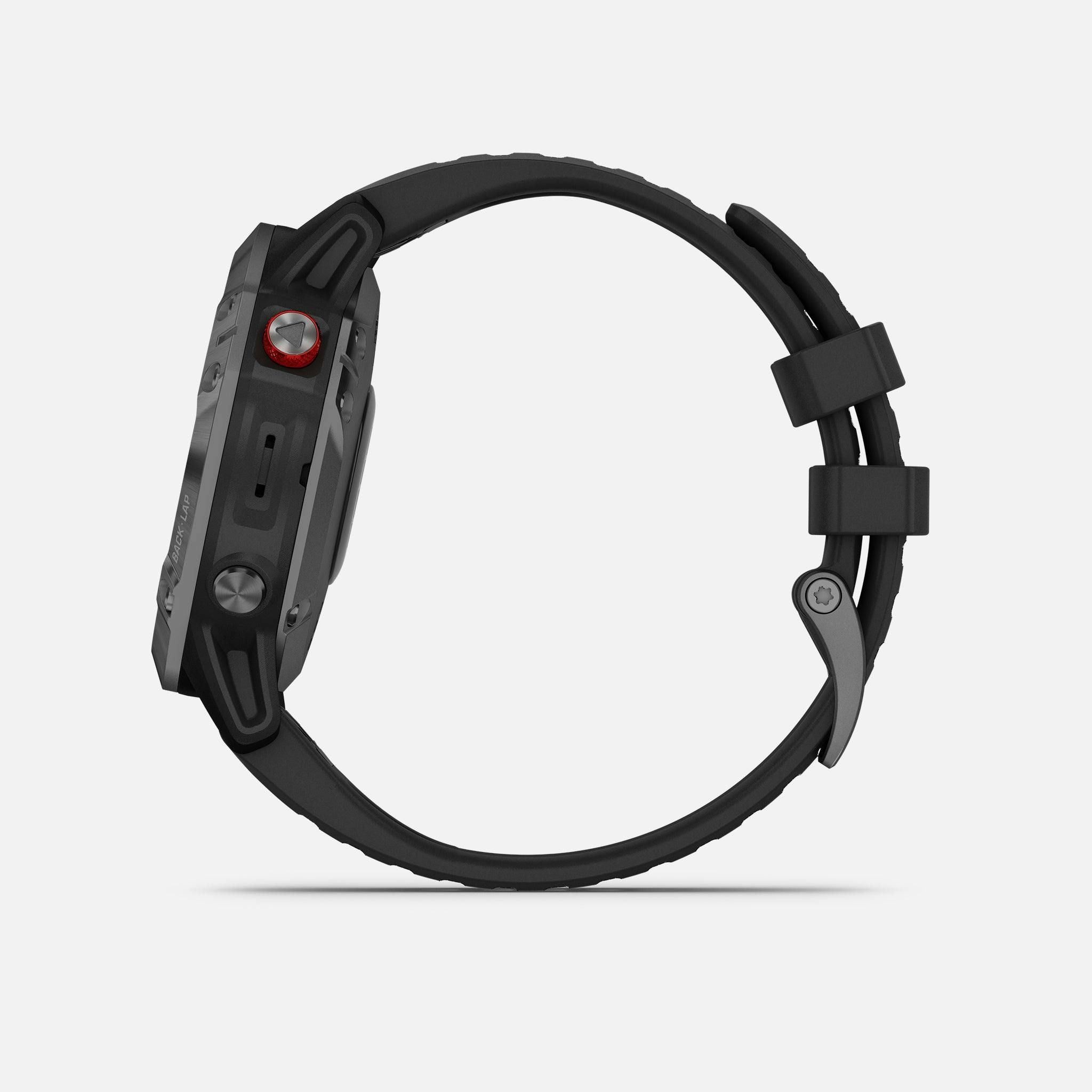 Garmin Fenix 6 Pro Solar Edition 47mm Ref. 010-02410-14 Slate Grey With  Black Band And Power Glass Lens – HODINKEE Shop